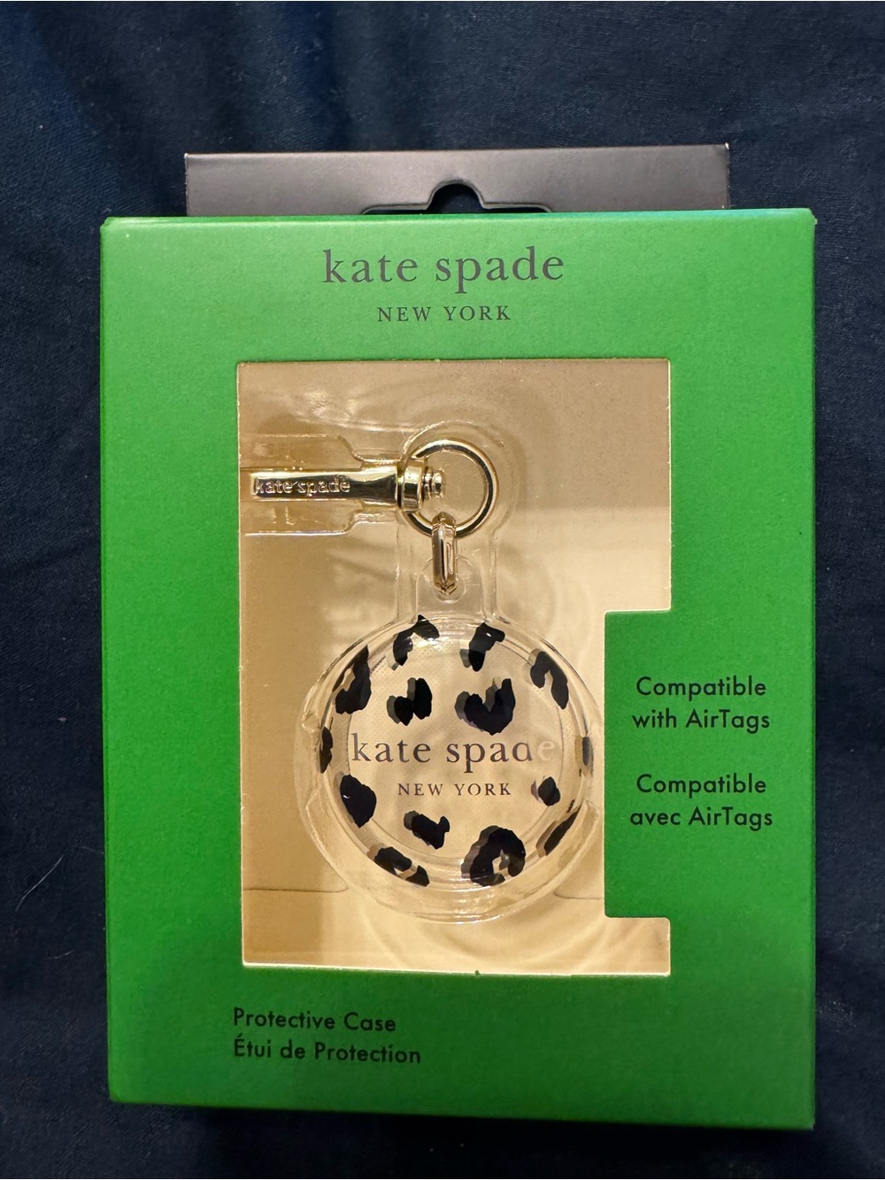 kate spade New York Leopard AirTag holder Protective Case